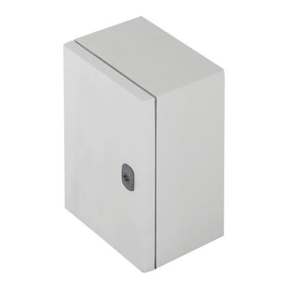 036250 Legrand Polyester frame 300 x 220 x 160 mm. IP 66 according to IEC EN 60529 and IK 10 according to IEC EN 62262 EN 50102, Class II1. Glass-fiber reinforced polyester, self-extinguishing at 960 C according to IEC EN 60695211. Suitable for corrosive environments. Reversible door, 180 opening with captive hinges. Double-bar lock. Direct attachment of equipment to the bottom of the cabinet.
