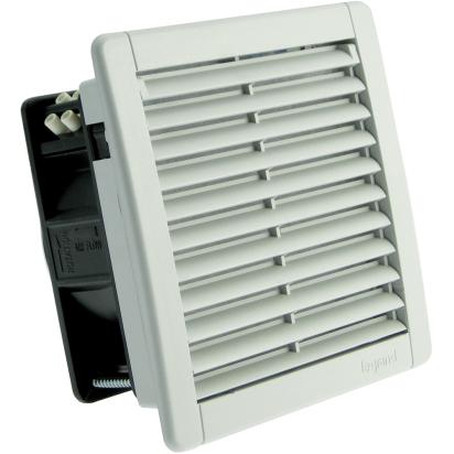 034850 Legrand Fans with capacity 40160m3h 40m3 installed with filter supplied grille 45m3 installed with additional outlet art. 0 348 34 160m3 in free suction supplied with two 150x150mm grills Reversible 230Vac 5060Hz