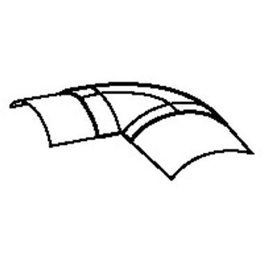 032802 Legrand channel above floor 92 x 20mm flat angle RAL 7016