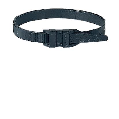 031913 Legrand Black collars length 185 mm. Clamping diameter from 10 to 42 mm. Width 9 mm. Protected from ultraviolet U.V. rays. Outer toothing