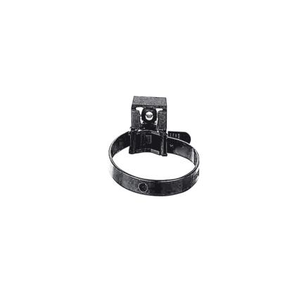 031902 Legrand Polyamide 6 black UV-protected polyamide 6 collar attachments For general use. Adjustable, for pipe and cable diameters 15 to 32 mm. Fastened with screws, 7 mm diameter dowels or by Spit Pulsa 1000 nailing machine.
