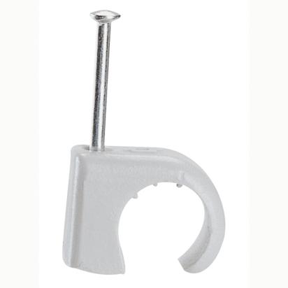 031577 Legrand Fixfor cable fasteners gray RAL 7035 Elastic staples that can receive various diameters Cable diameter mm 7 to 10 Nail diameter mm 1