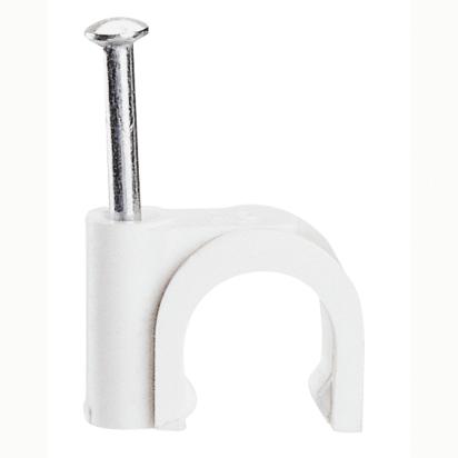 031555 Legrand Fixfor white cable fixing clips Cable diameter mm 6 Nail diameter mm 1