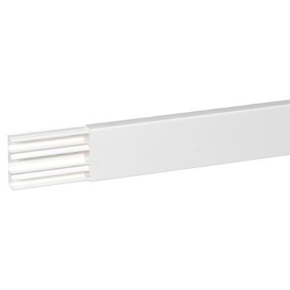 030033 Legrand minichannel 75 x 20mm with 3 compartments supplied with cover length 2.1m white RAL 9010