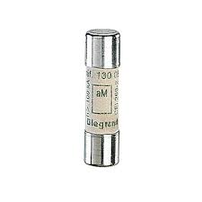 012002 Legrand Cylindrical fuses type aM Rated current 2 A. Without striker 8.5 x 31.5 mm. Voltage 400 Vac. Interrupting capacity 20kA