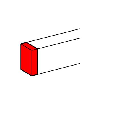 011159 Legrand 105 x 65mm aluminum end fitting channel