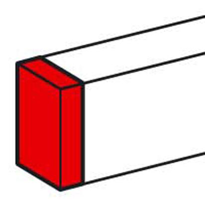 010724 Legrand 80 x 65mm fixture channels right-side terminal white Ral 9010