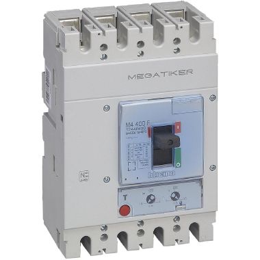 T744F500 BTicino M4 630F MEGATIKER molded case circuit breaker 4P In500A Icu36kA Ue 690Vac regulation Ir 0.81In overload Isd 510In short circuit