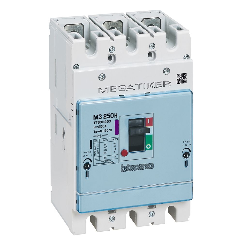 T7414A/400 BTicino mega MA400 - Circuit breaker 3r+N/2 400A 36kA
