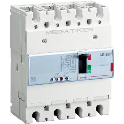 T724F200 BTicino M2 250F MEGATIKER molded case circuit breaker 3PN2 Icu 36kA In 200A