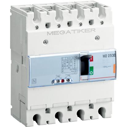 T724B200 BTicino M2 250B MEGATIKER molded case circuit breaker 3PN2 Icu 25kA In 200A