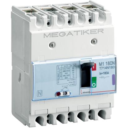 T714N160 BTicino M1 160N MEGATIKER molded case circuit breaker 3PN2 Icu 50kA In 160A