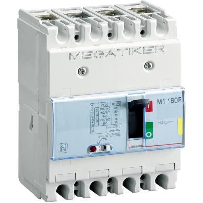 T714E125 BTicino M1 160E MEGATIKER molded case circuit breaker 3PN2 Icu 16kA In 125A