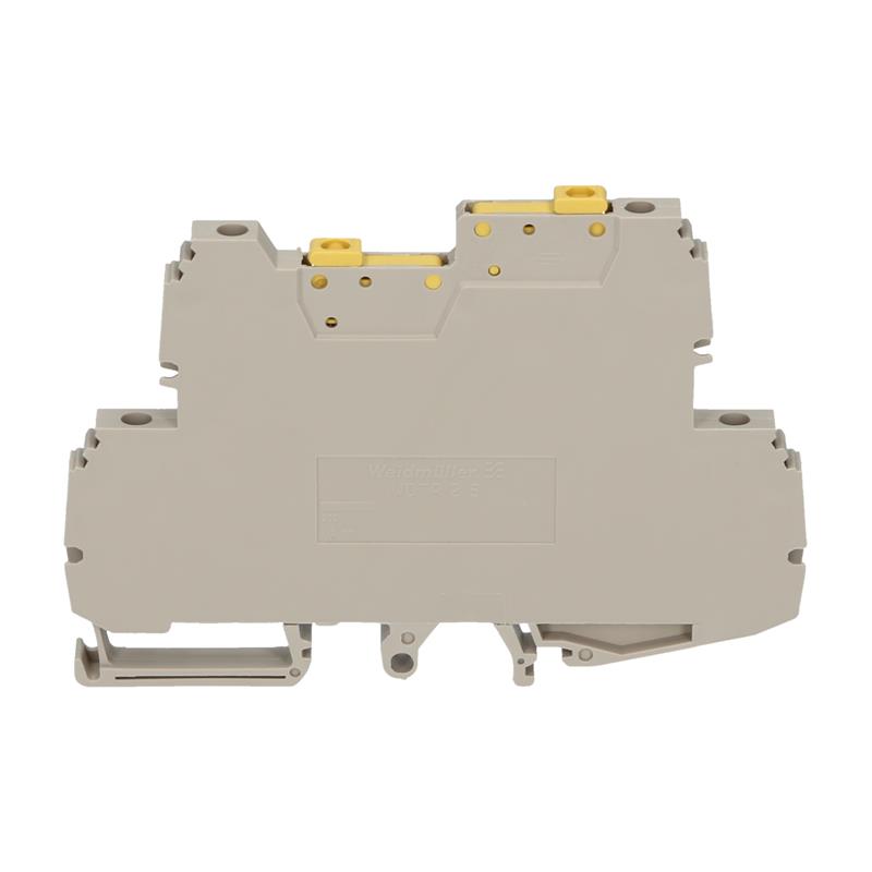 WDTR 2.5/WE Weidmueller Test-disconnect terminal, Screw connection, 2.5 mm², 500 V, 17 A, Pivoting, dark beige