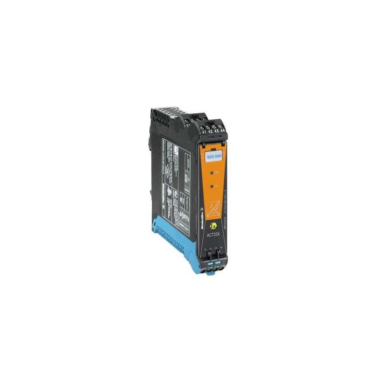 8965400000 Weidmuller ACT20X-SDI-HDO-L-S ACT20X, EX signal isolating converter, 1-channel version, For gas group IIC 35 mA,