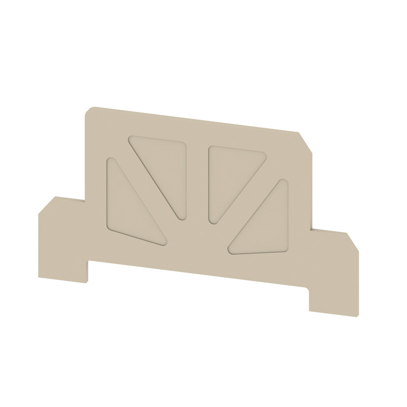 9532470000 Weidmuller - AP KDKS1 DB SAK Series, End plate, 1.5 mm, dark beige, Direct mounting