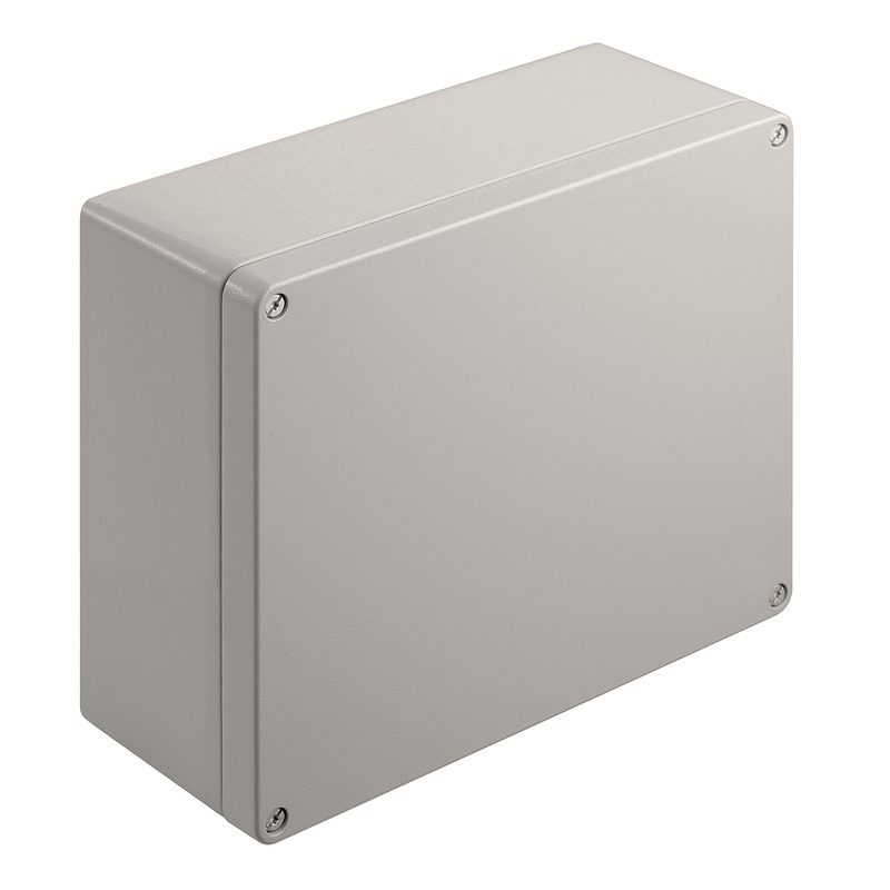 9529270000 Weidmuller - KLIPPON K71 RAL7001 Klippon K (aluminium empty enclosure), Empty enclosure, Aluminium enclosure, Height: 230 mm, Width: 280 mm, Depth: 111 mm, Material: Aluminium AlSi12, Powder-coated, textured, Silver grey