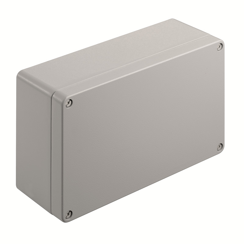 9529250000 Weidmuller - KLIPPON K61 RAL7001 Klippon K (aluminium empty enclosure), Empty enclosure, Aluminium enclosure, Height: 160 mm, Width: 260 mm, Depth: 91 mm, Material: Aluminium AlSi12, Powder-coated, textured, Silver grey