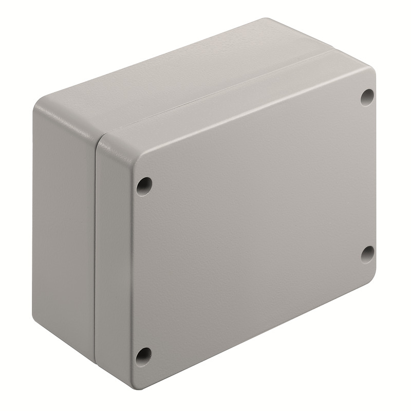 9529240000 Weidmuller - KLIPPON K6 RAL7001 Klippon K (aluminium empty enclosure), Empty enclosure, Aluminium enclosure, Height: 160 mm, Width: 200 mm, Depth: 100 mm, Material: Aluminium AlSi12, Powder-coated, textured, Silver grey
