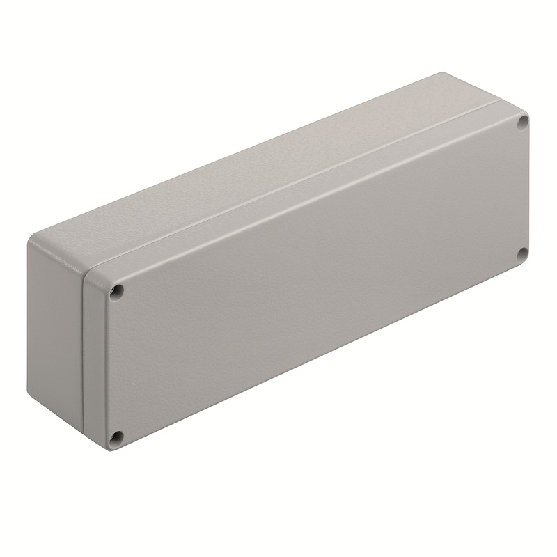 9529180000 Weidmuller - KLIPPON K32 RAL7001 Klippon K (aluminium empty enclosure), Empty enclosure, Aluminium enclosure, Height: 80 mm, Width: 250 mm, Depth: 55 mm, Material: Aluminium AlSi12, Powder-coated, textured, Silver grey