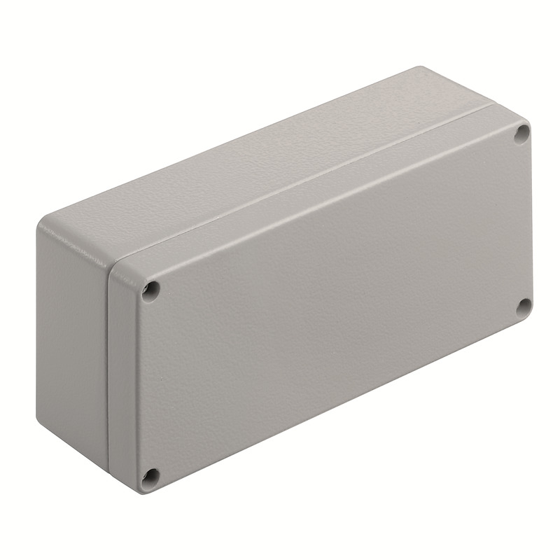 9529170000 Weidmuller - KLIPPON K31 RAL7001 Klippon K (aluminium empty enclosure), Empty enclosure, Aluminium enclosure, Height: 80 mm, Width: 175 mm, Depth: 57 mm, Material: Aluminium AlSi12, Powder-coated, textured, Silver grey