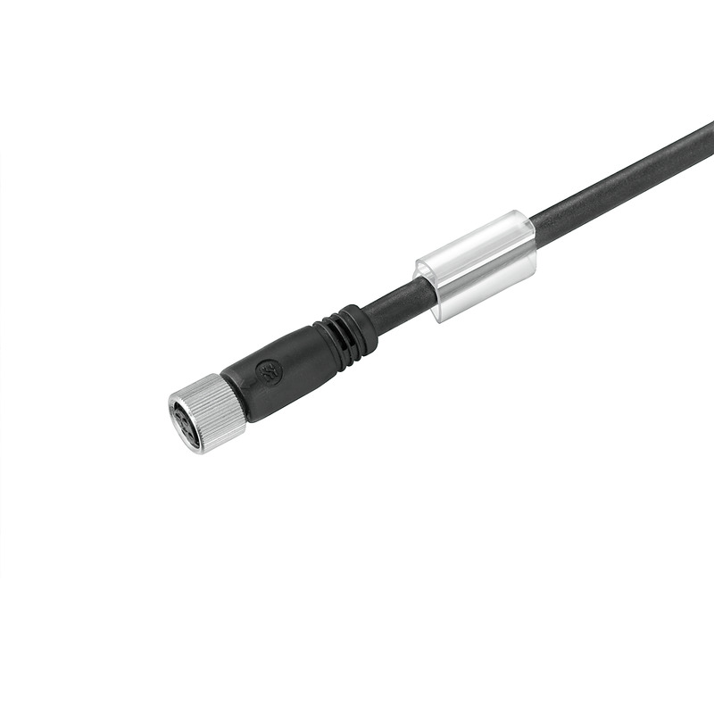 9457451000 Weidmuller - SAIL-M8BG-3-10U Sensor/actuator line, One end without connector, M8, Number of poles : 3, 10 m, Female socket, straight, Shielded: No, LED: No, Sheath material: PUR, Halogen: No