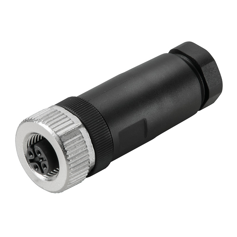 9457240000 Weidmuller - SAIB-4/7 Circular Connector, M12, Socket, Straight, Poles - 4, Screw, Cable Mount