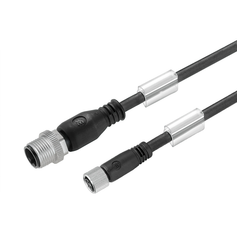9456660500 Weidmuller - SAIL-M12GM8G-4-5.0U Sensor/actuator line, Connecting line, M12 / M8, Number of poles : 4, 5 m, pin, straight - socket, straight, Shielded: No, LED: No, Sheath material: PUR, Halogen: No