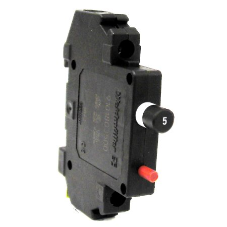 9101803500 Weidmuller - CB4201-10 CIRCUIT BREAKER,MINIATURE,THERMAL MAGNETIC,5 AMP,SINGLE POLE,250 VAC/ 80 VDC,SCREW TEMINAL,DIN RAIL MOUNT