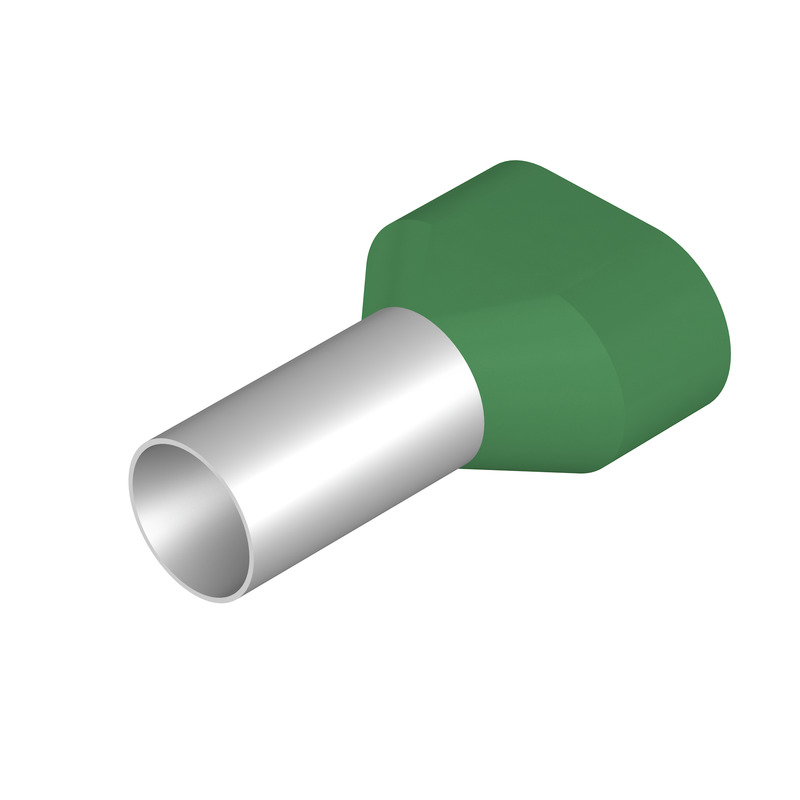 9037360000 Weidmuller - H16,0/29 ZH GN Twin Entry Ferrule 16mm² Green 29mm Pack of 50 pieces