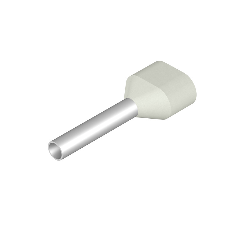 9037240000 Weidmuller - H0,75/16 ZH W Wire-end ferrule, Twin wire-end ferrule, 13 mm, 10 mm, white