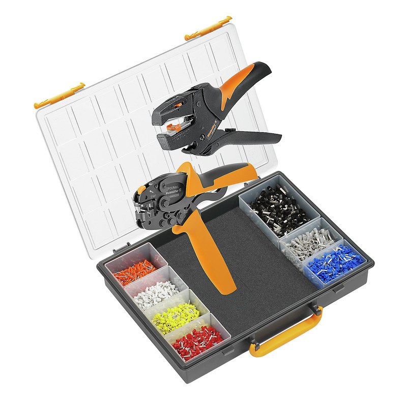 9028680000 Weidmuller - CRIMP-SET PZ 6 ROTO L Assortment crimping tool, Crimping tool: PZ 6 Roto L, Stripping tool: STRIPAX, Crimping range, min.: 0.14, Colour code: Weidmüller