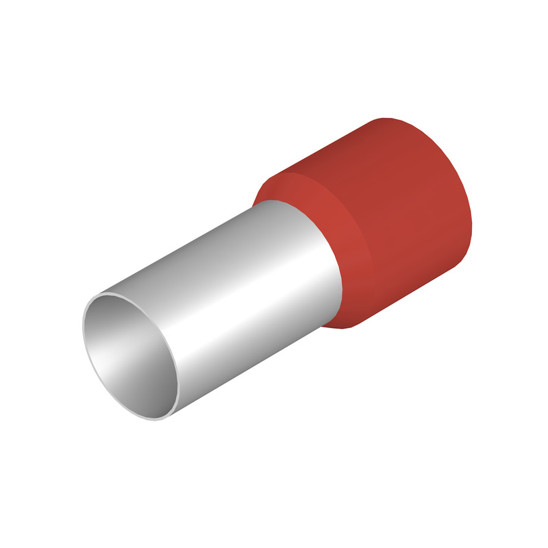 9028210000 Weidmuller - H95,0/44 R Bootlace Ferrule 95mm² Red 44mm Pack of 25 pieces