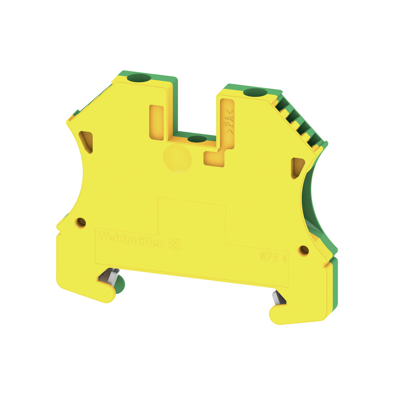 1010100000 Weidmuller - WPE 4 PE terminal, Screw connection, 4 mm², 480 A (4 mm²), Green/yellow