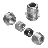 1009900000 Weidmuller - VGM50-SS 68 KB 22-32 VG S (standard stainless steel cable gland), Cable glands, straight, M 50, 9 mm, OD min. 22 - OD max. 32 mm, Stainless steel 1.4305 (303)