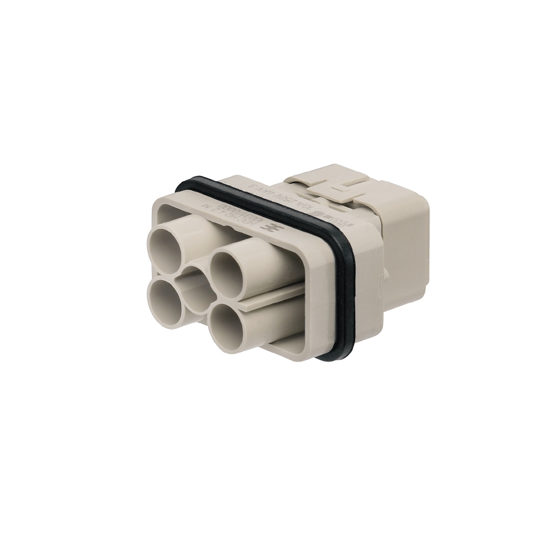 1003170000 Weidmuller - HDC HQ 4/2 MC HDC insert, Male, 690 V, 40 A, Number of poles: 6, Crimp connection, Size: HQ
