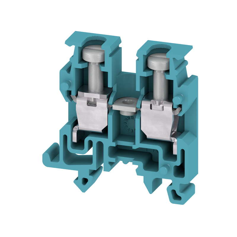 0697180000 Weidmuller - AKZ 2.5 BL SAK Series, Feed-through terminal, Rated cross-section: 2.5 mm², Screw connection