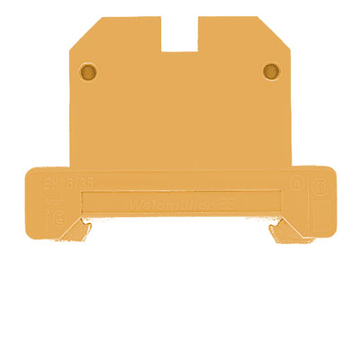 0661260000 Weidmuller - EK 6/35 SAK Series, PE terminal, Rated cross-section: 6 mm², Screw connection, Green/yellow