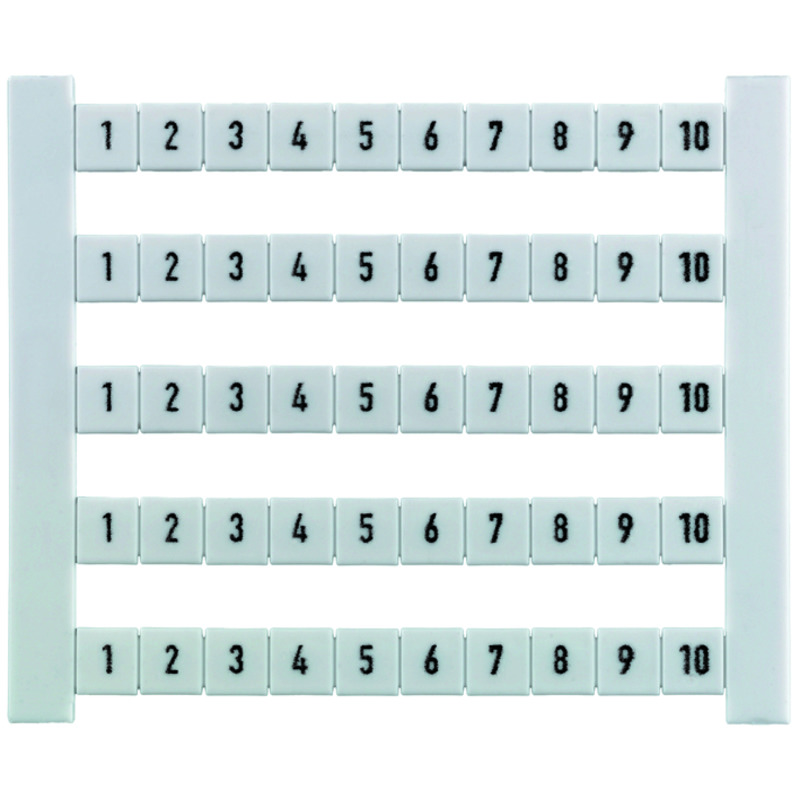 0473460201 Weidmuller - DEK 5 FW 201-250 Dekafix, Terminal marker, 5 x 5 mm, Pitch in mm (P): 5.00 Weidmueller, white