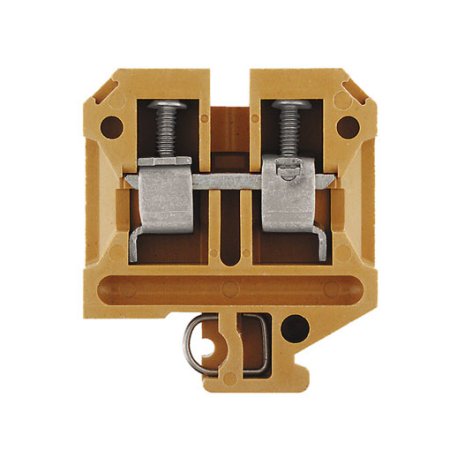 0271020000 Weidmuller - SAK 16 KRG Feed-through terminal block, Screw connection, medium yellow, 16 mm, 76 A, 800 V, Number of connections: 2, Number of levels: 1, TS 32, V-0, 5VA, KrG, 130 C
