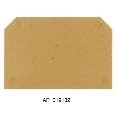 0191320000 Weidmuller - AP SAKS1+3 KRG SAK Series, End plate, 3 mm, dark beige, yellow, Direct mounting