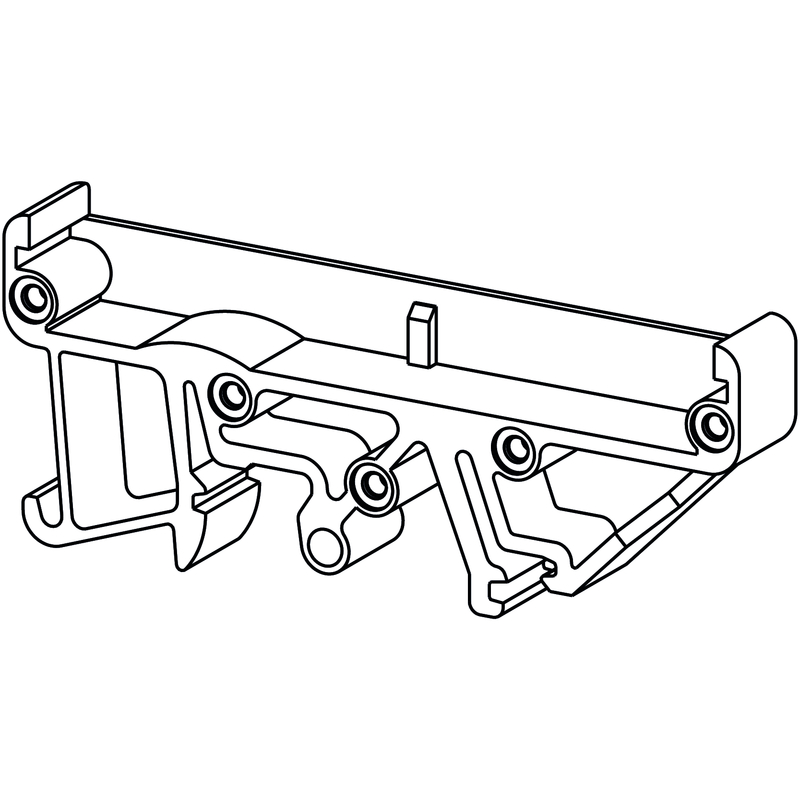 0119660000 Weidmuller - RF RS 70 LI/A2/O.SG OR 1665 Clip-in foot, RS 70  orange, Clip-in foot, Width: 10 mm