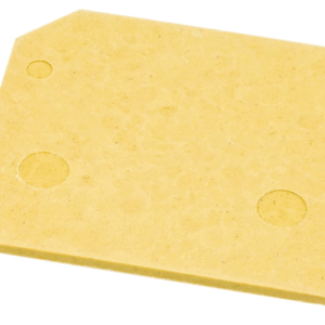 0117920000 Weidmuller - AP SAK4-10 KRG Terminal block end plate, Dark beige, yellow, Vertical position: 40 mm, Width: 1.5 mm, V-0, KrG, Lockable: Yes