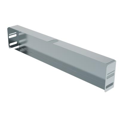 X9C76Z Legrand End cap. Height 75 mm. Width 400 mm. Z finish Sendzimir galvanized steel.
