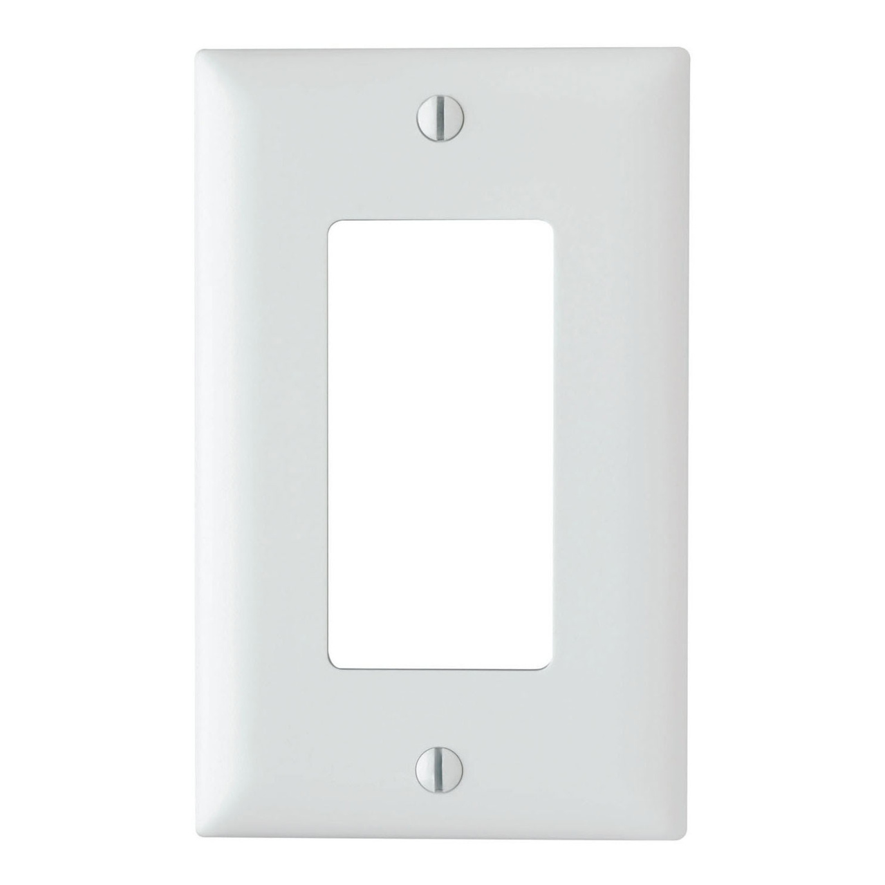 TP26W Legrand TradeMaster 1-Gang Nylon Wall Plate, 1 Decorator Opening, White