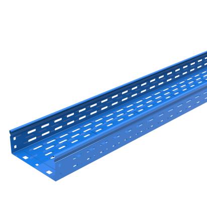 F3200G Legrand Straight perforated deep-drawn base. Height 75 mm. Width 200 mm. Length 3 m. Finish G Steel enameled blue GammaP