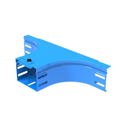 AV075G Legrand T-shaped lateral drift complete with cover. Height 75 mm. Width 75 mm. Finish G Steel enameled blue GammaP.