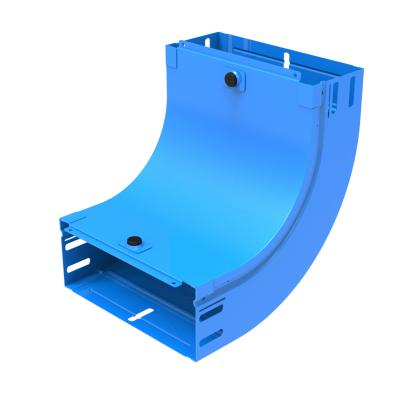 AM300G Legrand Upward curve at 90 complete with cover. Height 75 mm. Width 300 mm. Finish G Steel enameled blue GammaP.