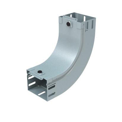 AM100L Legrand Upward curve at 90 complete with cover. Height 75 mm. Width 100 mm. Finish L Stainless steel AISI 316L