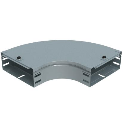 AI300Z Legrand Flat 90° bend complete with cover. Height 75 mm. Width 300 mm. Z finish Sendzimir galvanized steel.